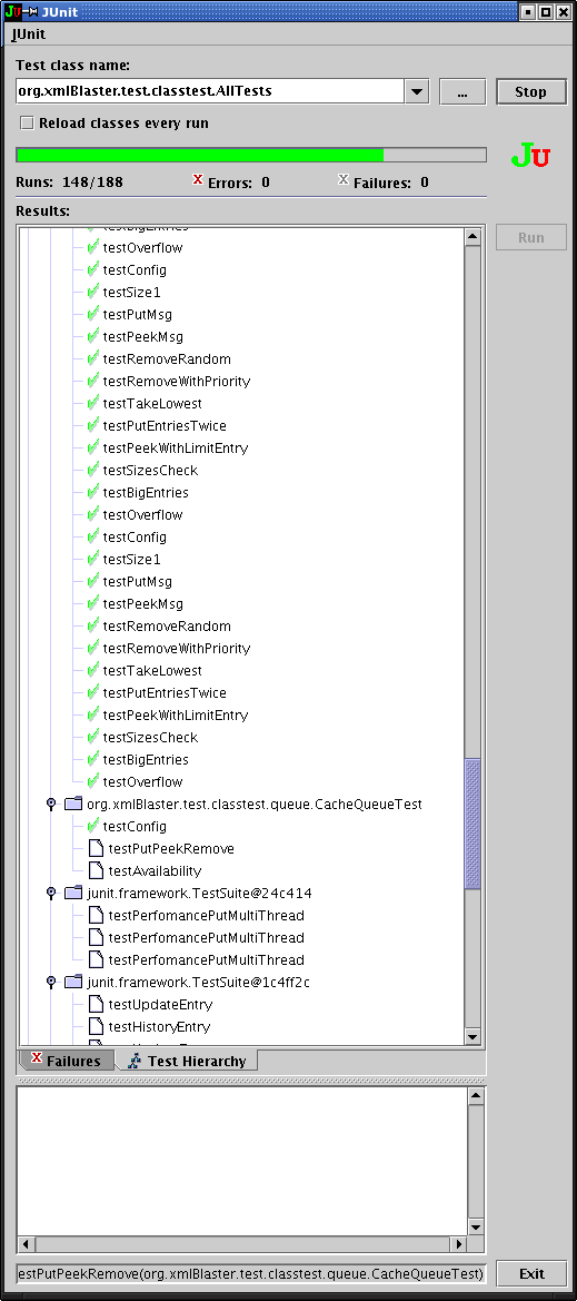 The xmlBlaster requirement and stress test